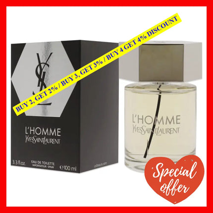 Lhomme By Yves Saint Laurent For Men - 3.3 Oz Edt Spray