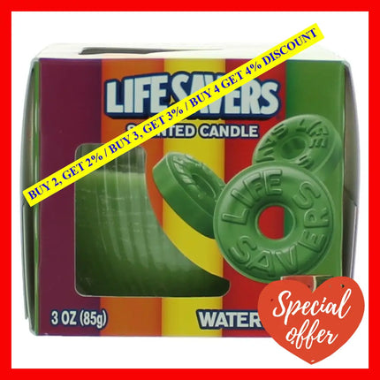 Life Savers Scented Candle 3 Oz Jar - Watermelon