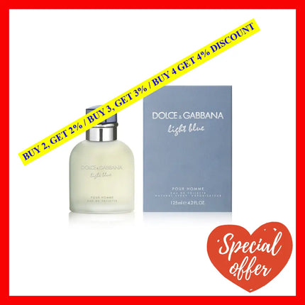 Light Blue By Dolce And Gabbana For Men - 4.2 Oz Edt Spray