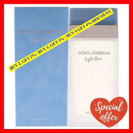 Light Blue By Dolce And Gabbana For Women - 6.7 Oz Edt Spray