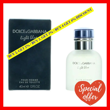 Light Blue By Dolce & Gabbana 1.3 Oz Eau De Toilette Spray For Men