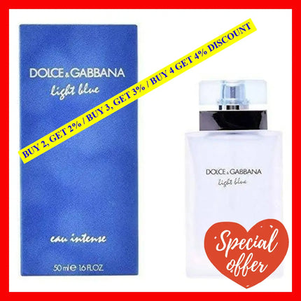 Light Blue Eau Intense By Dolce And Gabbana For Women - 1.6 Oz Edp Spray