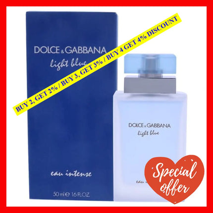 Light Blue Eau Intense By Dolce And Gabbana For Women - 1.6 Oz Edp Spray