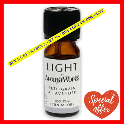 Light Essential Oil - Petitgrain And Lavender By Aromaworks For Unisex 0.33 Oz