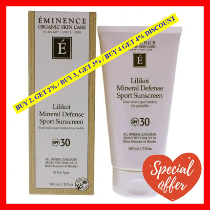 Lilikoi Mineral Defense Sport Spf 30 By Eminence For Unisex - 5 Oz Sunscreen