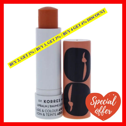 Lip Balm Care And Colour Stick - Apricot By Korres For Women 0.17 Oz