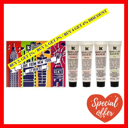 Lip Balm Spf 4 Kit - 1 By Kiehls For Unisex Pc 0.5Oz Original Cranberry Pear Mango