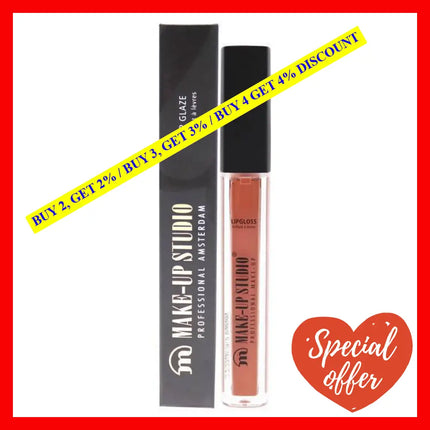 Lip Glaze - Peachy Tulle By Make-Up Studio For Women 0.13 Oz Gloss