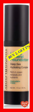 Liquid Mineral Foundation - Shell By Youngblood For Women 1 Oz