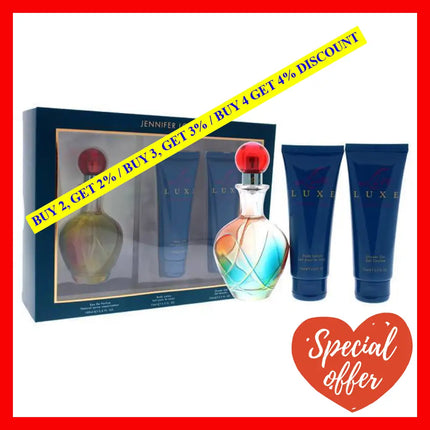 Live Luxe By Jennifer Lopez For Women - 3 Pc Gift Set 3.4Oz Edp Spray 2.5Oz Shower Gel Body Lotion