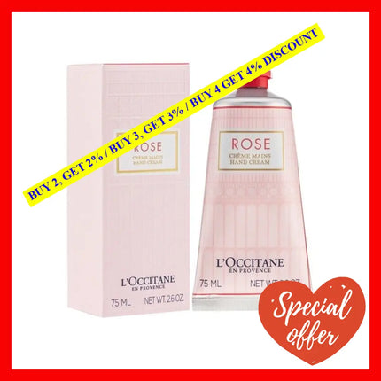 L’occitane Moisturizing Rose Hand Cream Enriched With Shea Butter 2.6 Oz (Pack Of 1)