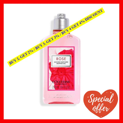 Loccitane Rose Shower Gel (New) 250 Ml