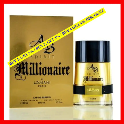 Lomani Ab Spirit Millionaire Edp Spray Limited Edition 3.3 Oz (100 Ml)