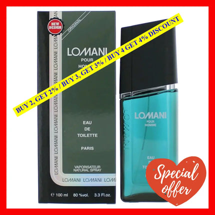 Lomani Pour Homme By 3.4 Oz Eau De Toilette Spray For Men