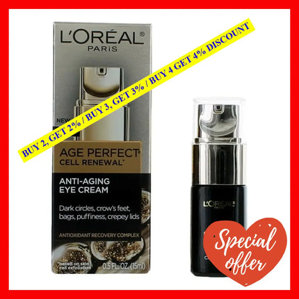 L’oreal Age Perfect Cell Renewal By.5 Oz Anti Aging Eye Cream