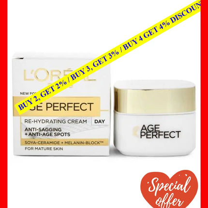 Loreal Paris Age Perfect Rehydrating Day Cream 50 Ml - 5011408054392