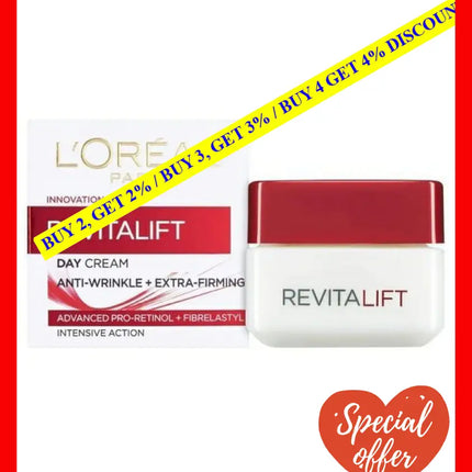 Loreal Paris Revitalift Anti-Wrinkle And Firming Day Cream 50Ml - 5011408030501