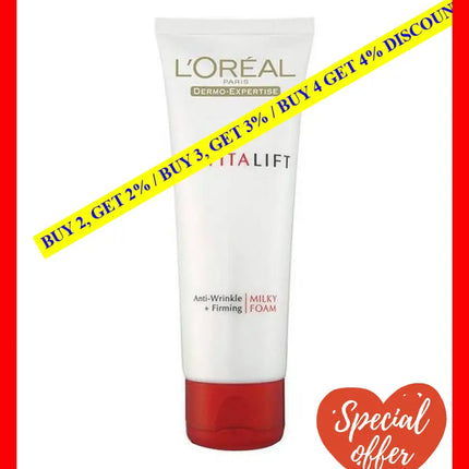 Loreal Paris Revitalift Milky Anti Aging Cleansing Foam 100 Ml - 8991380232162