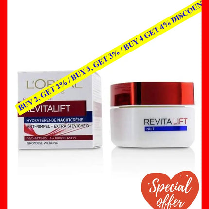 Loreal Paris Revitalift Night Anti Wrinkle Firm Cream 50 Ml - 5011408040791