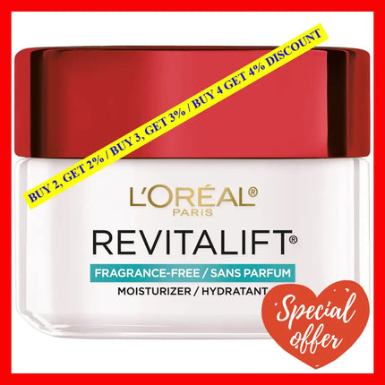 L’oreal Revitalift Anti-Wrinkle & Firming By 1.7 Oz Fragrance Free Moisturizer