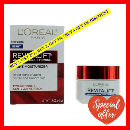 L’oreal Revitalift Anti-Wrinkle + Firming By 1.7 Oz Night Moisturizer