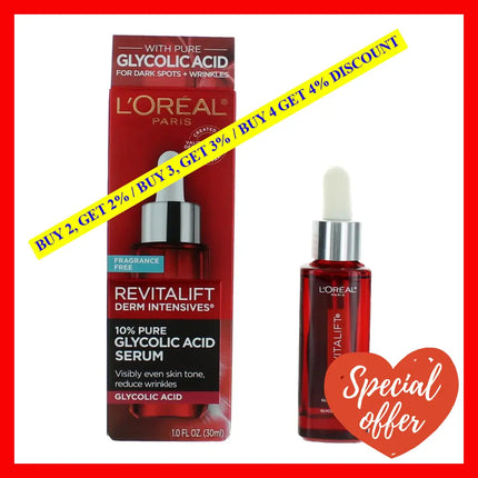 L’oreal Revitalift Derm Intensives By 1 Oz Glycolic Acid Serum