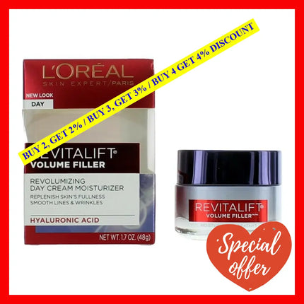 L’oreal Revitalift Volume Filler By 1.7 Oz Day Cream Moisturizer