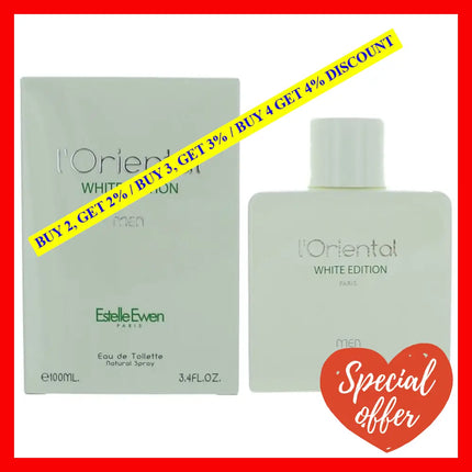 L’oriental White Edition By Estelle Ewen 3.4 Oz Eau De Toilette Spray For Men