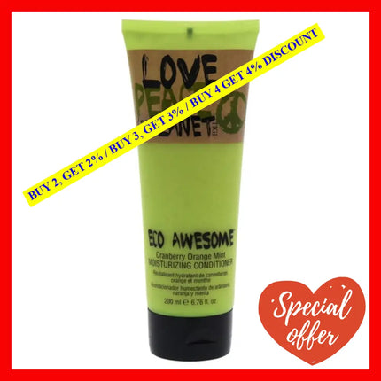 Love Peace And The Planet Eco Awesome Moisturizing Conditioner By Tigi For Unisex - 6.76 Oz