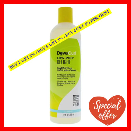 Low-Poo Delight Mild Lather Cleanser By Devacurl For Unisex - 12 Oz