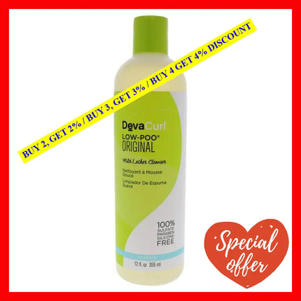 Low-Poo Original Mild Lather Cleanser By Devacurl For Unisex - 12 Oz