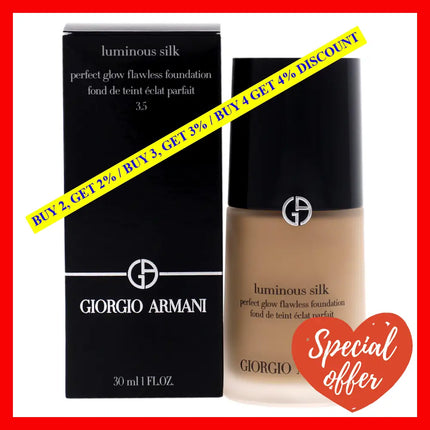 Luminous Silk Foundation - 3.5 Light-Warm By Giorgio Armani For Women 1 Oz