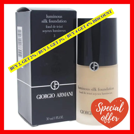 Luminous Silk Foundation - # 3 Light/Warm By Giorgio Armani For Women 1 Oz