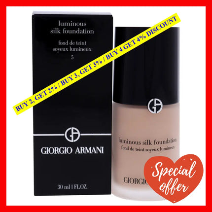 Luminous Silk Foundation - 5 Medium Neutral By Giorgio Armani For Women 1 Oz