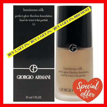 Luminous Silk Foundation - 5.5 Medium Neutral By Giorgio Armani For Women 1 Oz