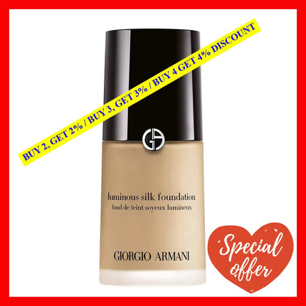 Luminous Silk Foundation - # 6 Medium/Warm By Giorgio Armani For Women 1 Oz