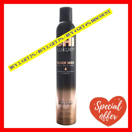 Luxury Black Seed Oil Flexible Hold Hairspray By Chi For Unisex - 10 Oz Hair Spray