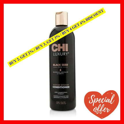 Luxury Black Seed Oil Moisture Replenish Conditioner By Chi For Unisex - 12 Oz