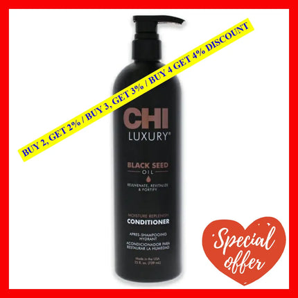 Luxury Black Seed Oil Moisture Replenish Conditioner By Chi For Unisex - 25 Oz