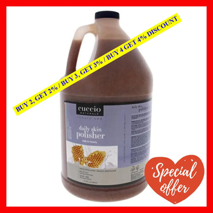 Luxury Spa Daily Skin Polisher - Milk And Honey By Cuccio Naturale For Unisex 1 Gallon Scrub