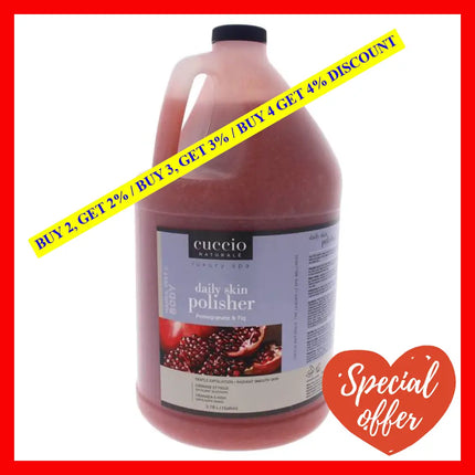 Luxury Spa Daily Skin Polisher - Pomegranate And Fig By Cuccio Naturale For Unisex 1 Gallon Scrub