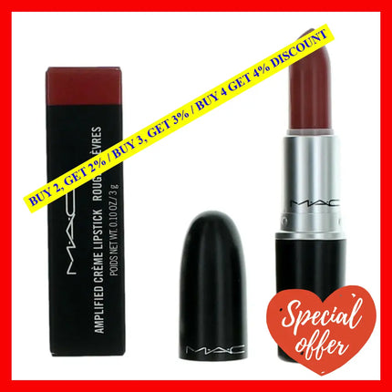 Mac Amplified Creme Lipstick By.10 Oz - 102 Brick-O-La