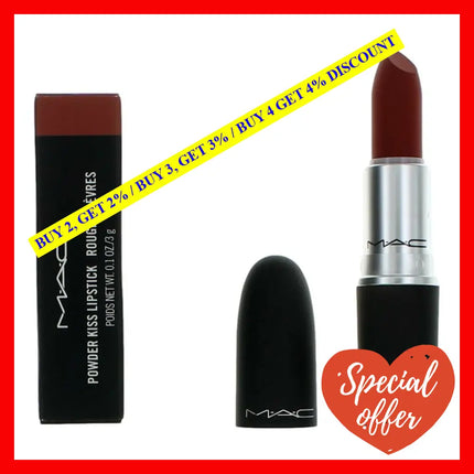 Mac Powder Kiss Lipstick By.1 Oz - 926 Dubonnet Buzz