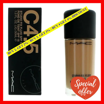 Mac Studio Fix Fluid Spf15 By 1 Oz Foundation - C4.5