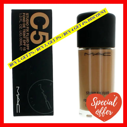 Mac Studio Fix Fluid Spf15 By 1 Oz Foundation - C5