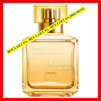 Maison Francis Kurkdjian Aqua Vitae Cologne Forte 2.4Oz - 70Ml Eau De Parfum Spray *Tester*