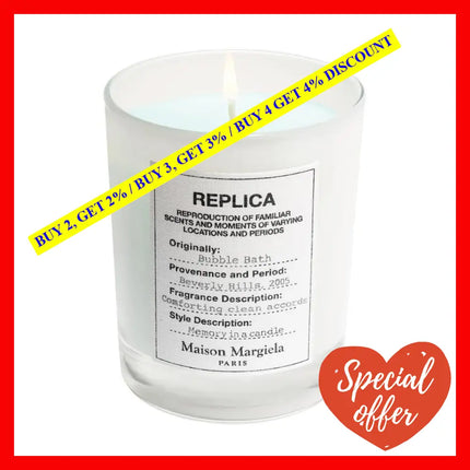 Maison Margiela Replica Bubble Bath Candle 5.82 Oz / 165 G Scented