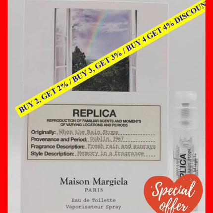 Maison Margiela Replica When The Rain Stops Edt Spray 1.2Ml - 3614273612630