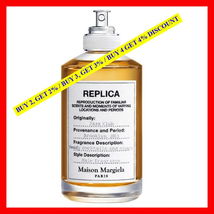 Maison Martin Margiela Replica Jazz Club (Tester) Eau De Toilette Spray Unboxed 3.4Oz/100Ml