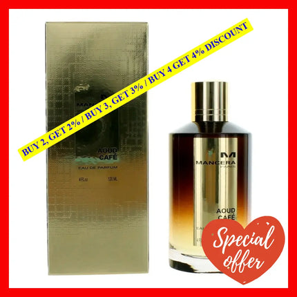 Mancera Aoud Cafe By 4 Oz Eau De Parfum Spray For Unisex